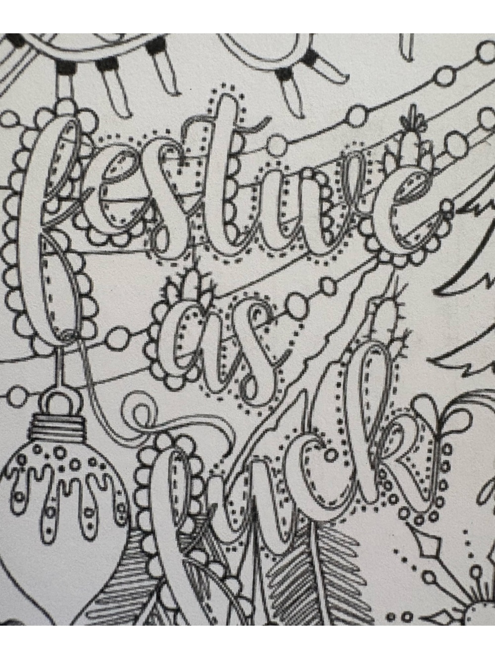 colour Your Own Christmas pillow case